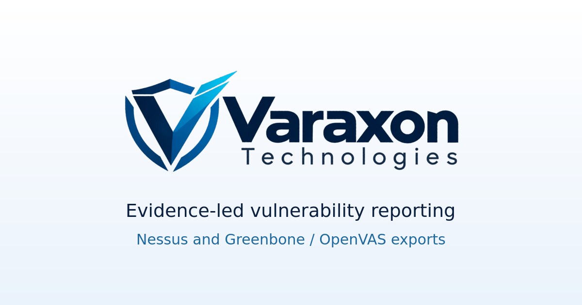 Turn a scan export into a client report | Varaxon